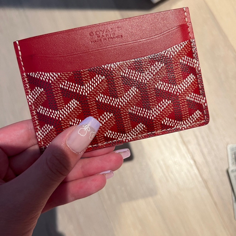 Goyard Saint-Sulpice Card Wallet in Red